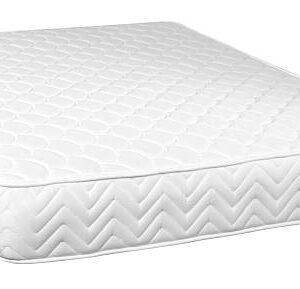 Mattress in perspective against white.
