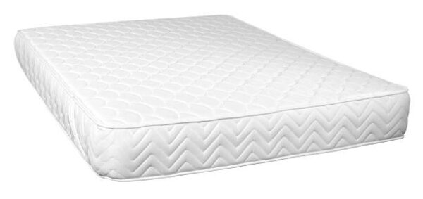 Mattress in perspective against white.