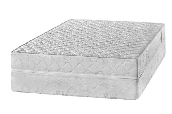 Comfortable mattress isolated on white background, orthopedic mattress