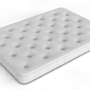 White bed mattress isolated on white background 3d render
