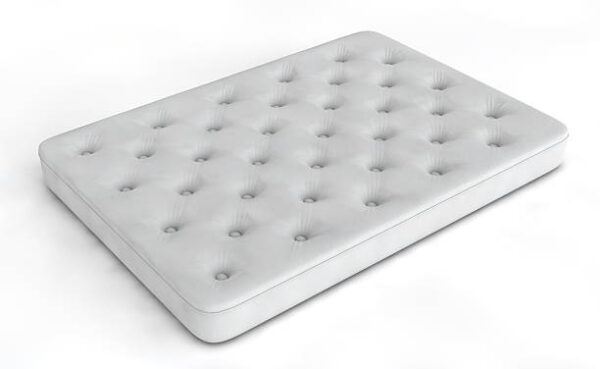 White bed mattress isolated on white background 3d render